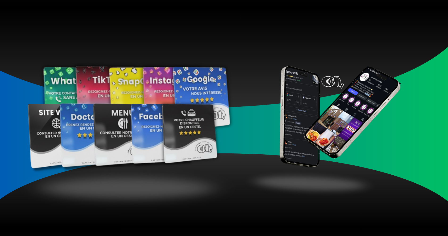 Plaques NFC Captain Touch